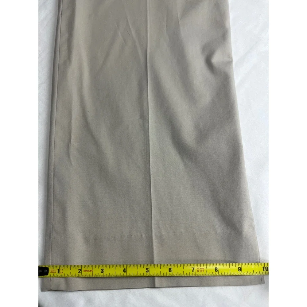 346 Brooks Brothers Chino Pants Mens 40x32 Lt. Khaki Pleated Straight  Pants A38